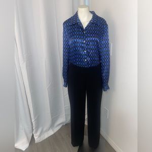 Unique Royal Blue Norton McNaughton Plaid Button Down